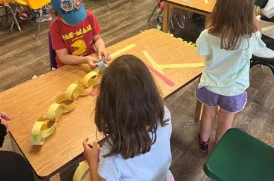 Junior Discovery Campers in Portable 